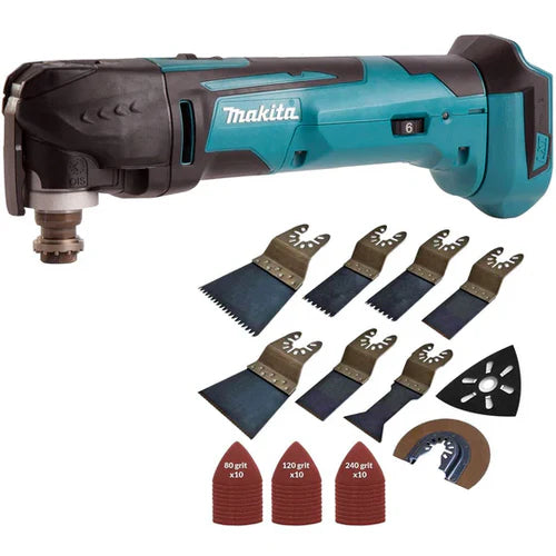Makita   DTM51Z   18V   Li-ion   Oscillating   Multitool   Cutter   with   39   Piece   Accessories   Set